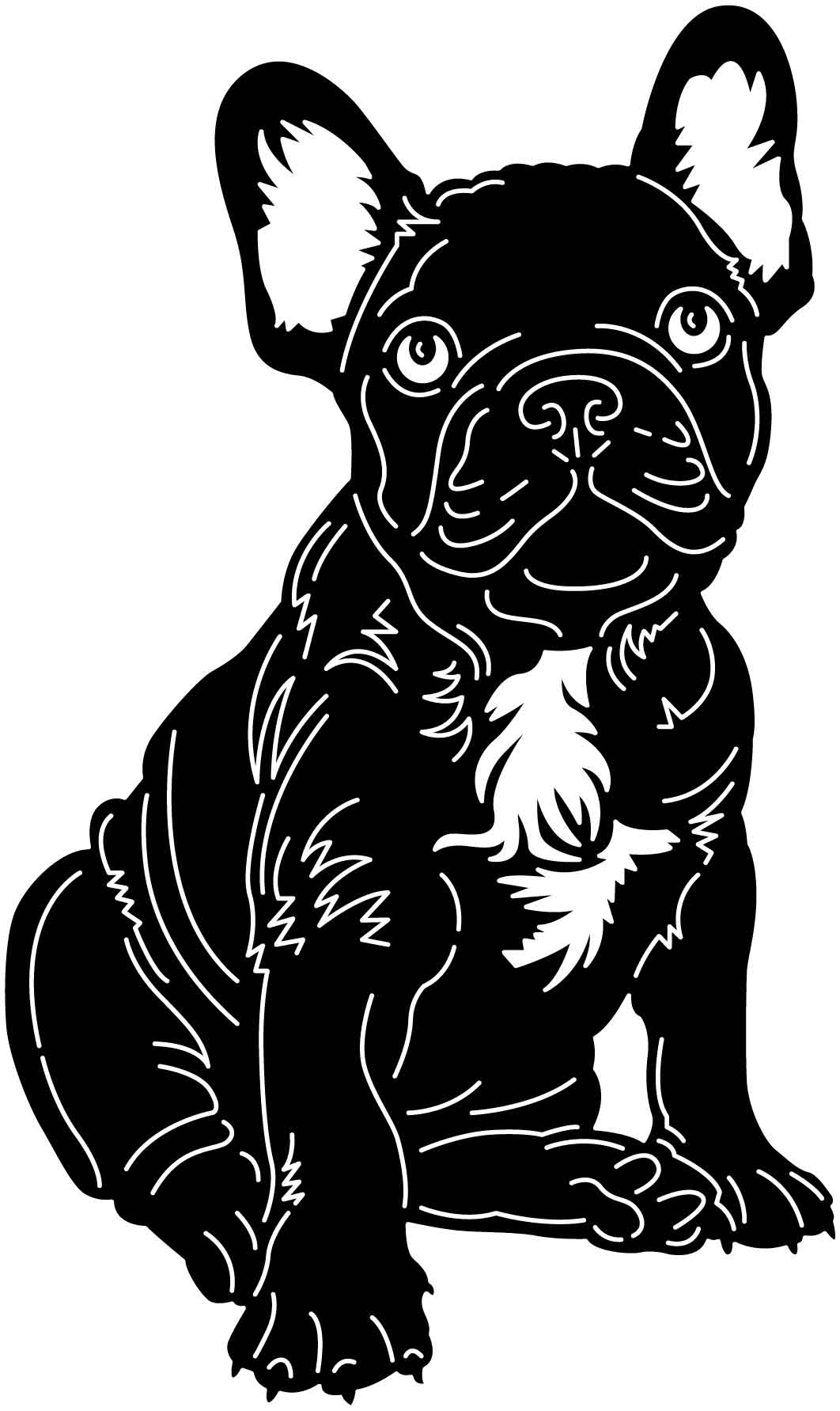 Französische Bulldogge Autoaufkleber #160