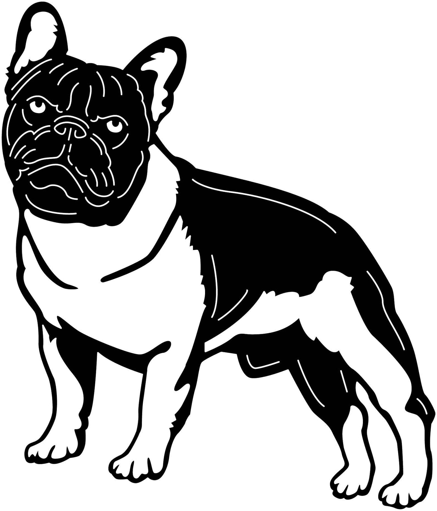 Französische Bulldogge Autoaufkleber #162