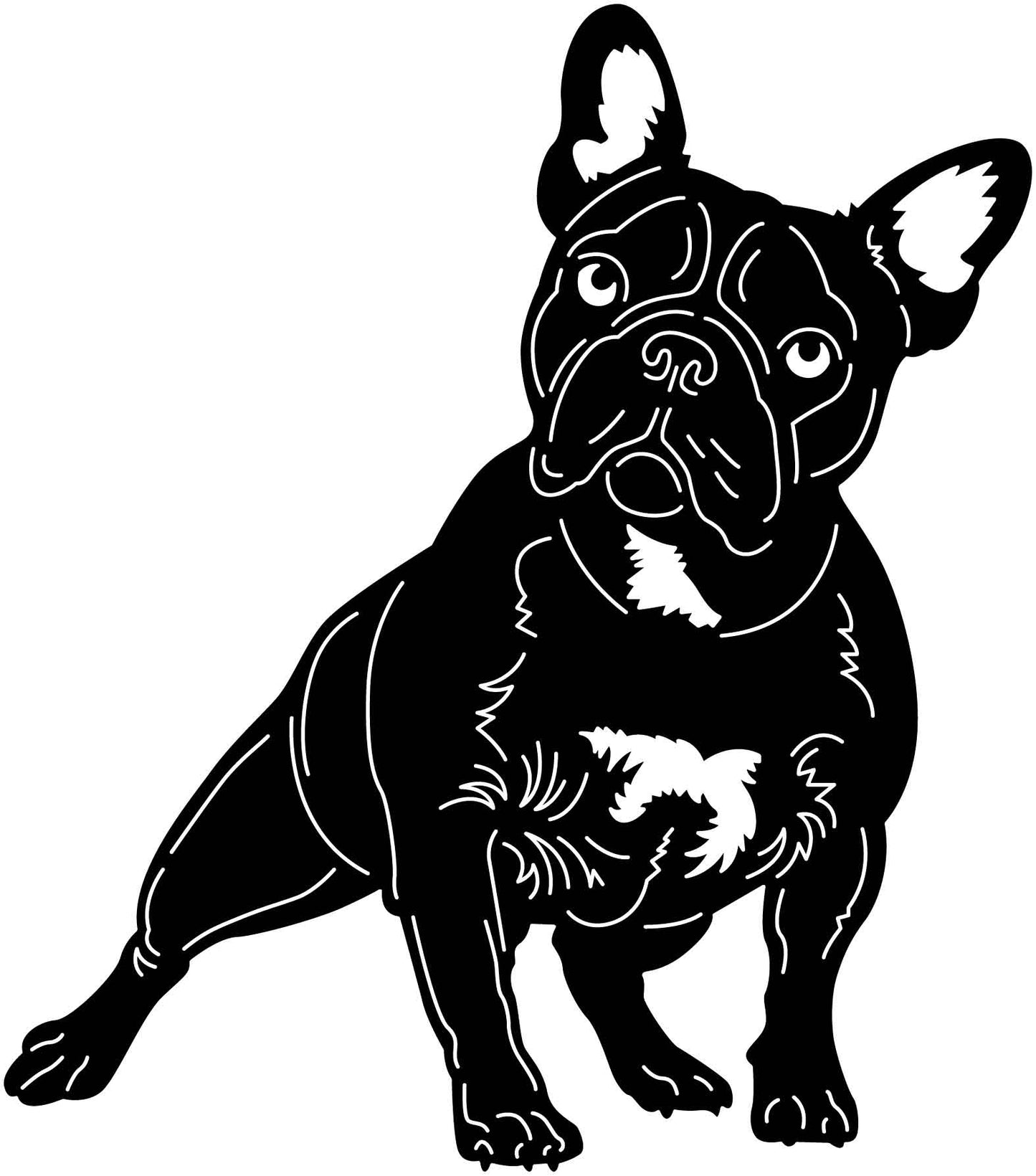 Französische Bulldogge Autoaufkleber #163