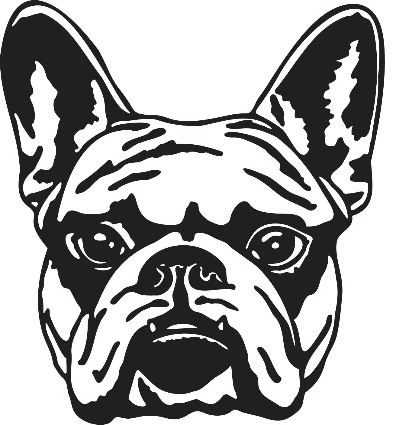 Französische Bulldogge Autoaufkleber #100