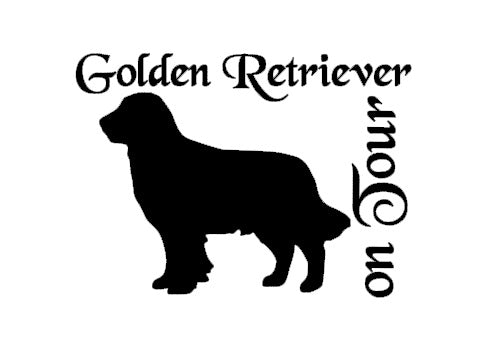 Golden Retriever Autoaufkleber #2