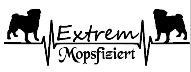 Mops Autoaufkleber #1