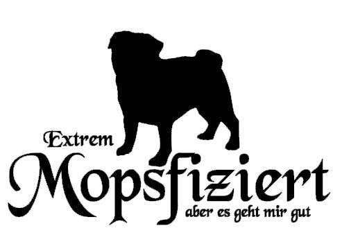 Mops Autoaufkleber #3