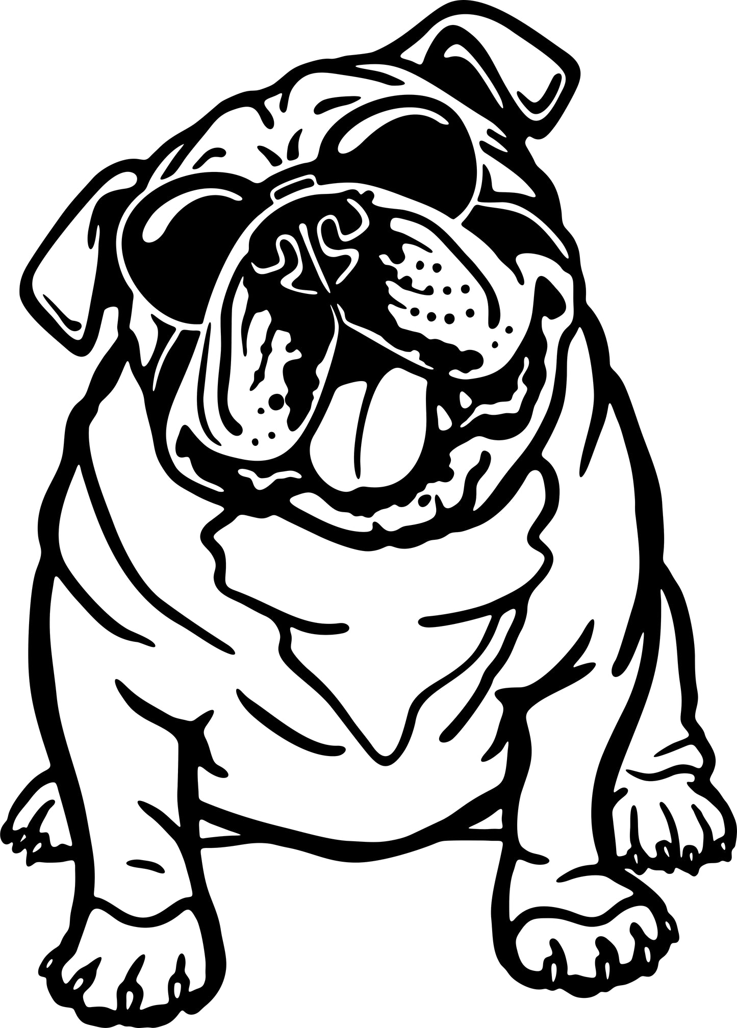 Englische Bulldogge Autoaufkleber #27
