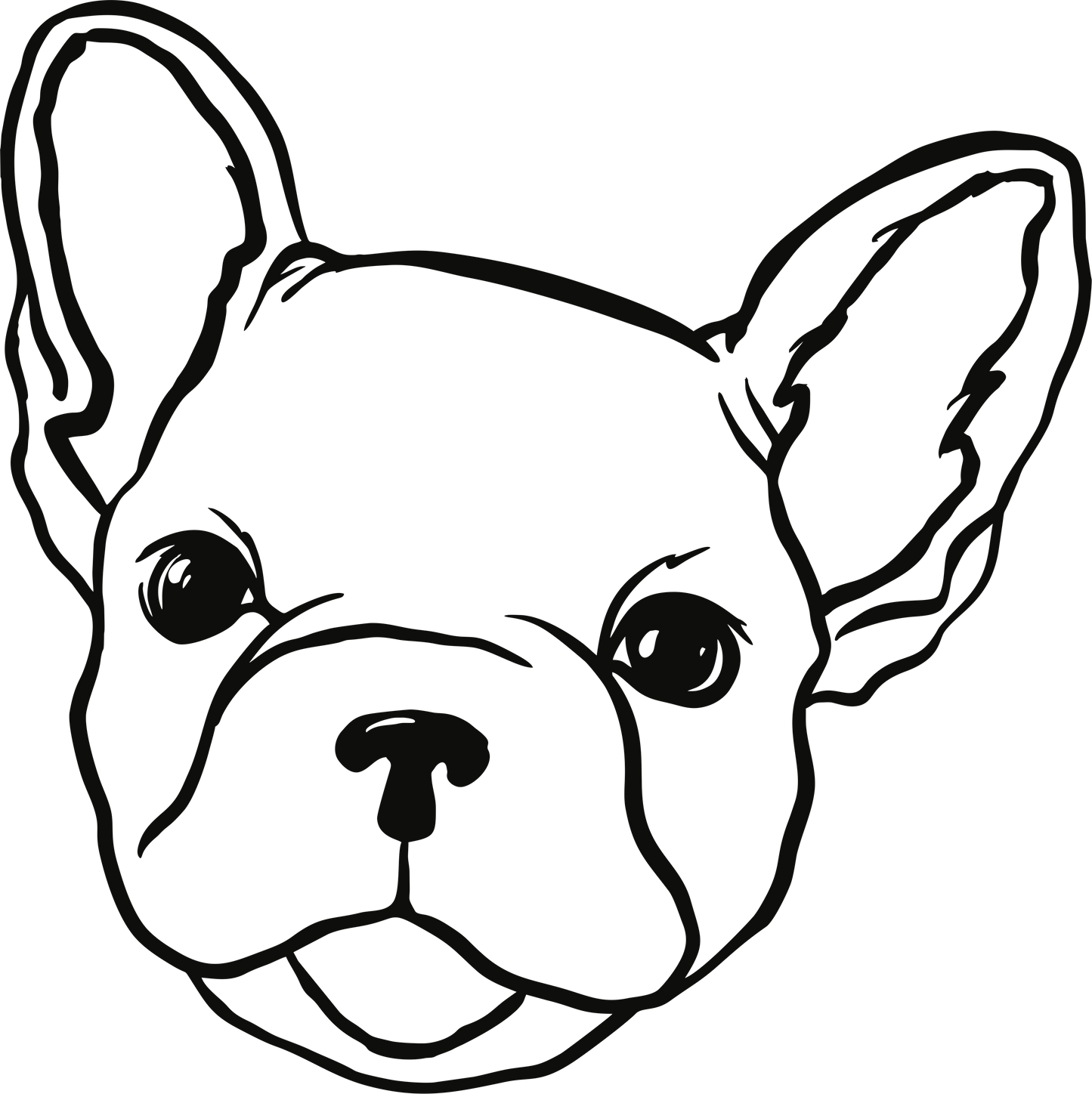 Französische Bulldogge Autoaufkleber #132
