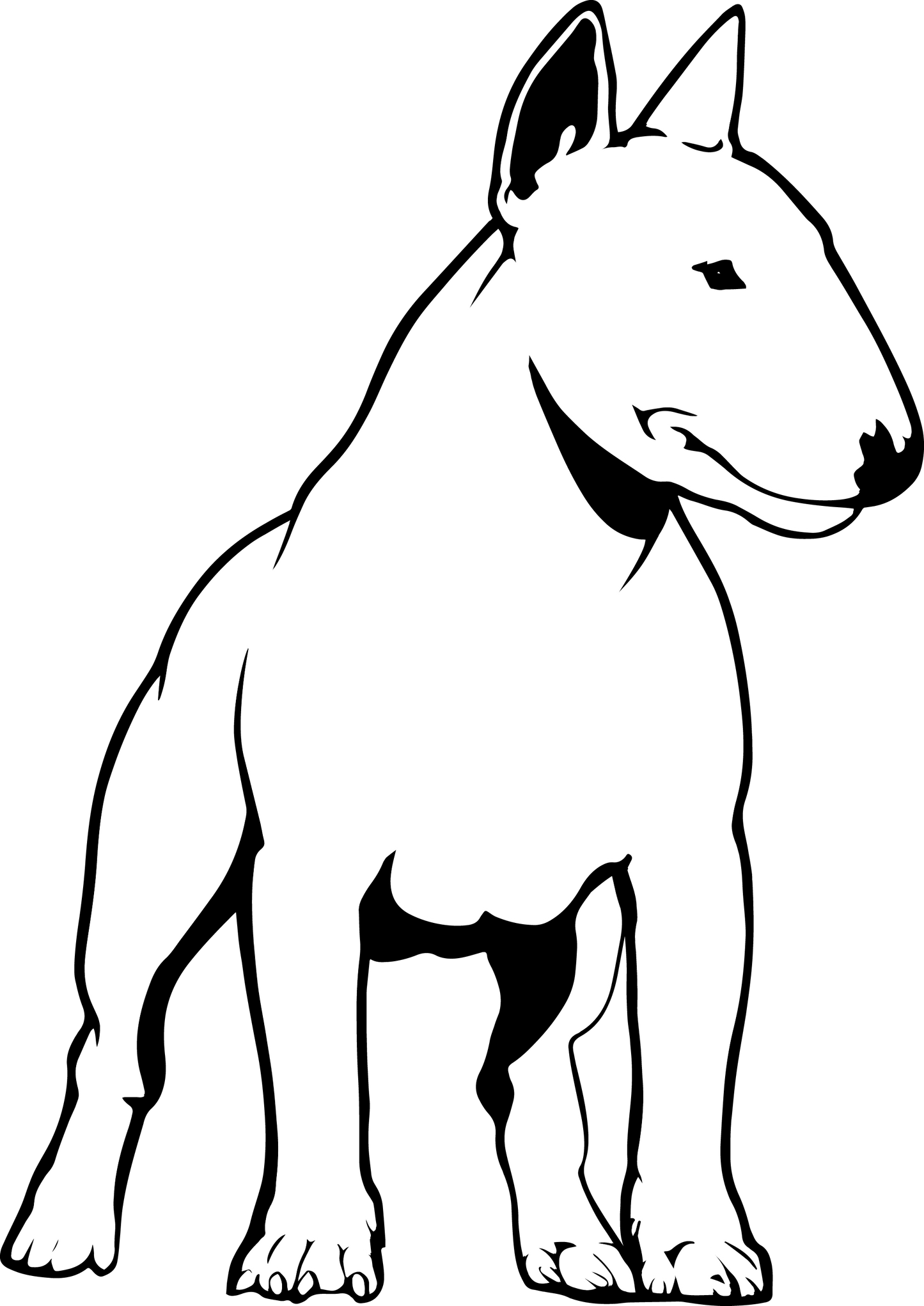 Bullterrier Autoaufkleber #6