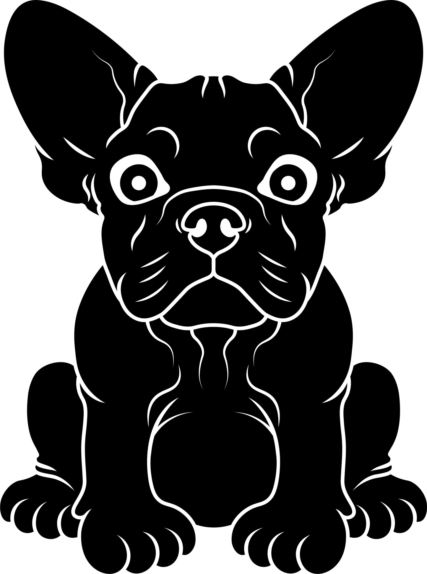 Französische Bulldogge Autoaufkleber #110