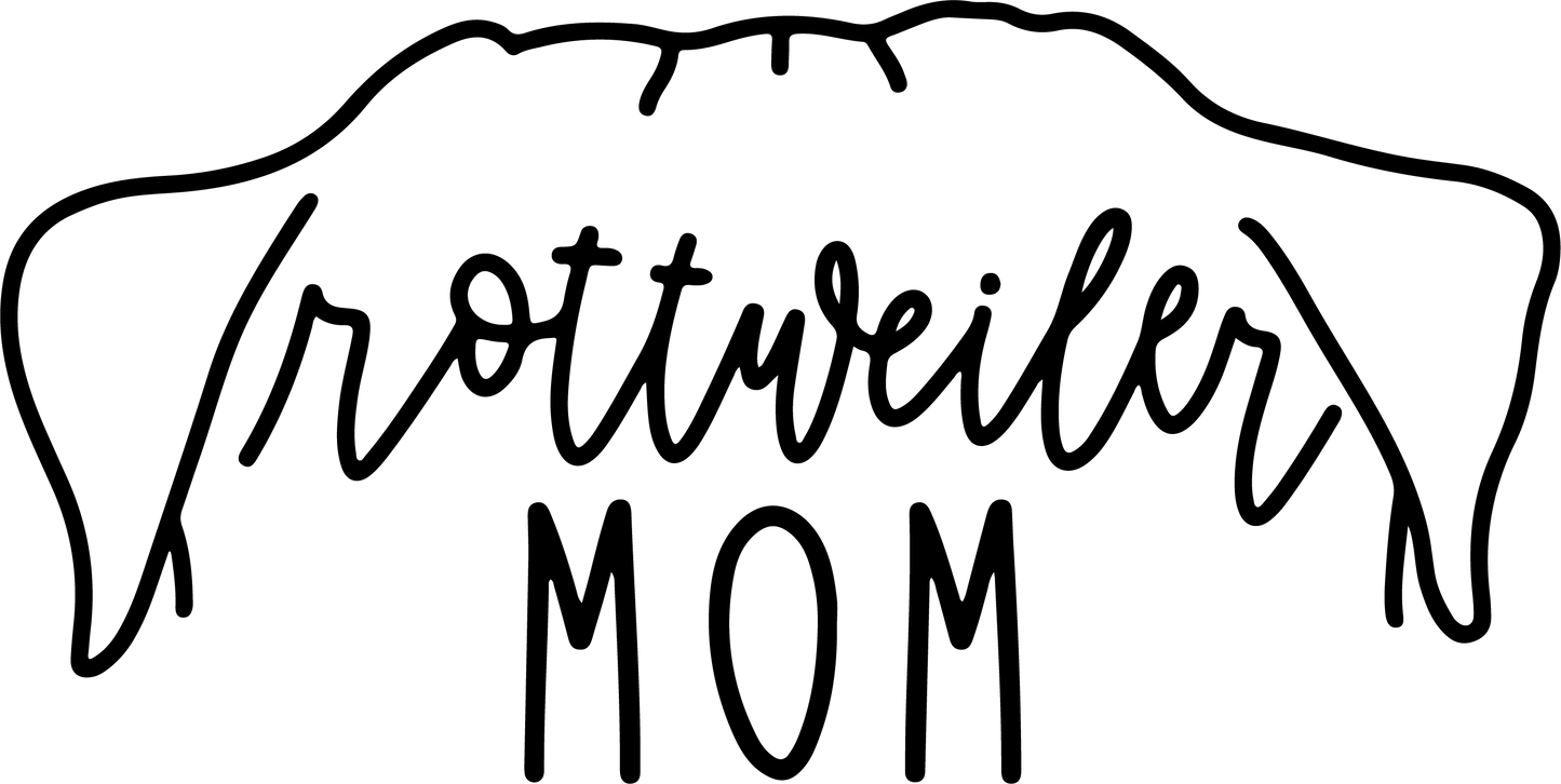 Autoaufkleber Ohren - Rottweiler