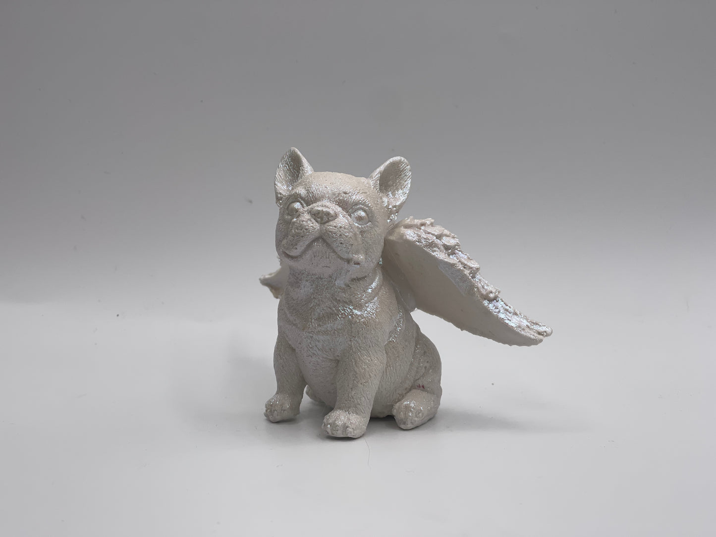 Französische Bulldogge Figur mit Flügeln #36