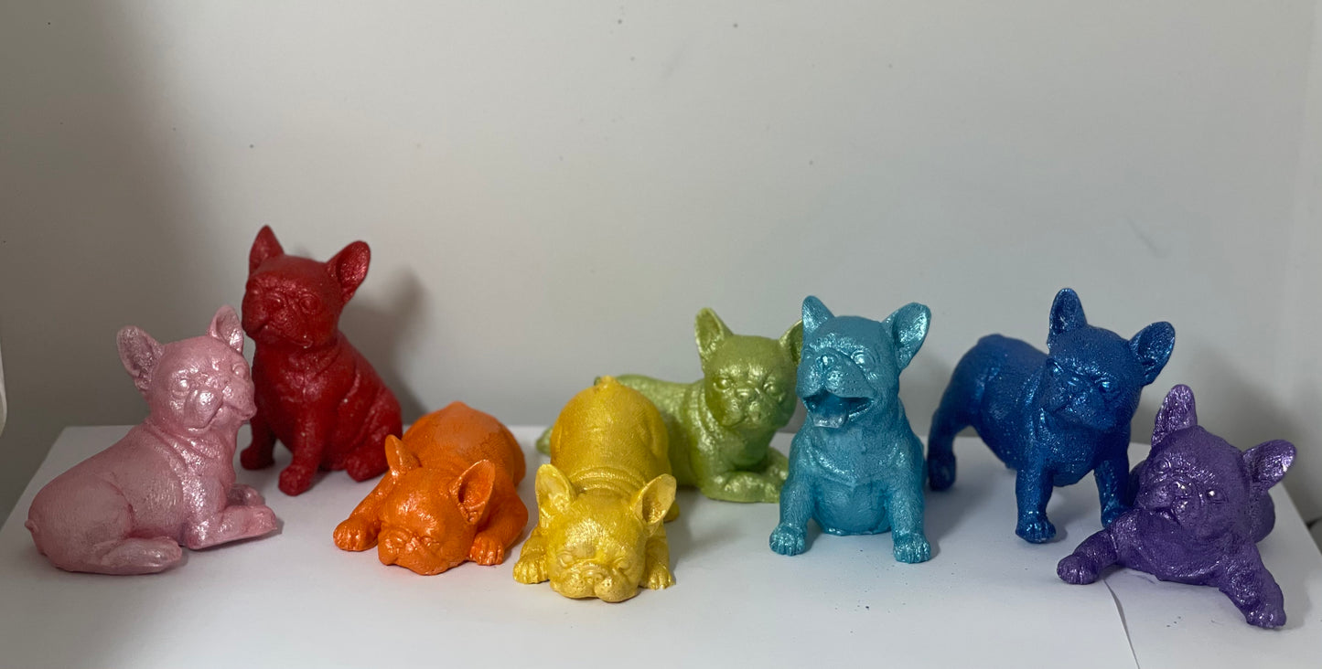 Französische Bulldogge Figur / Figurenset #34