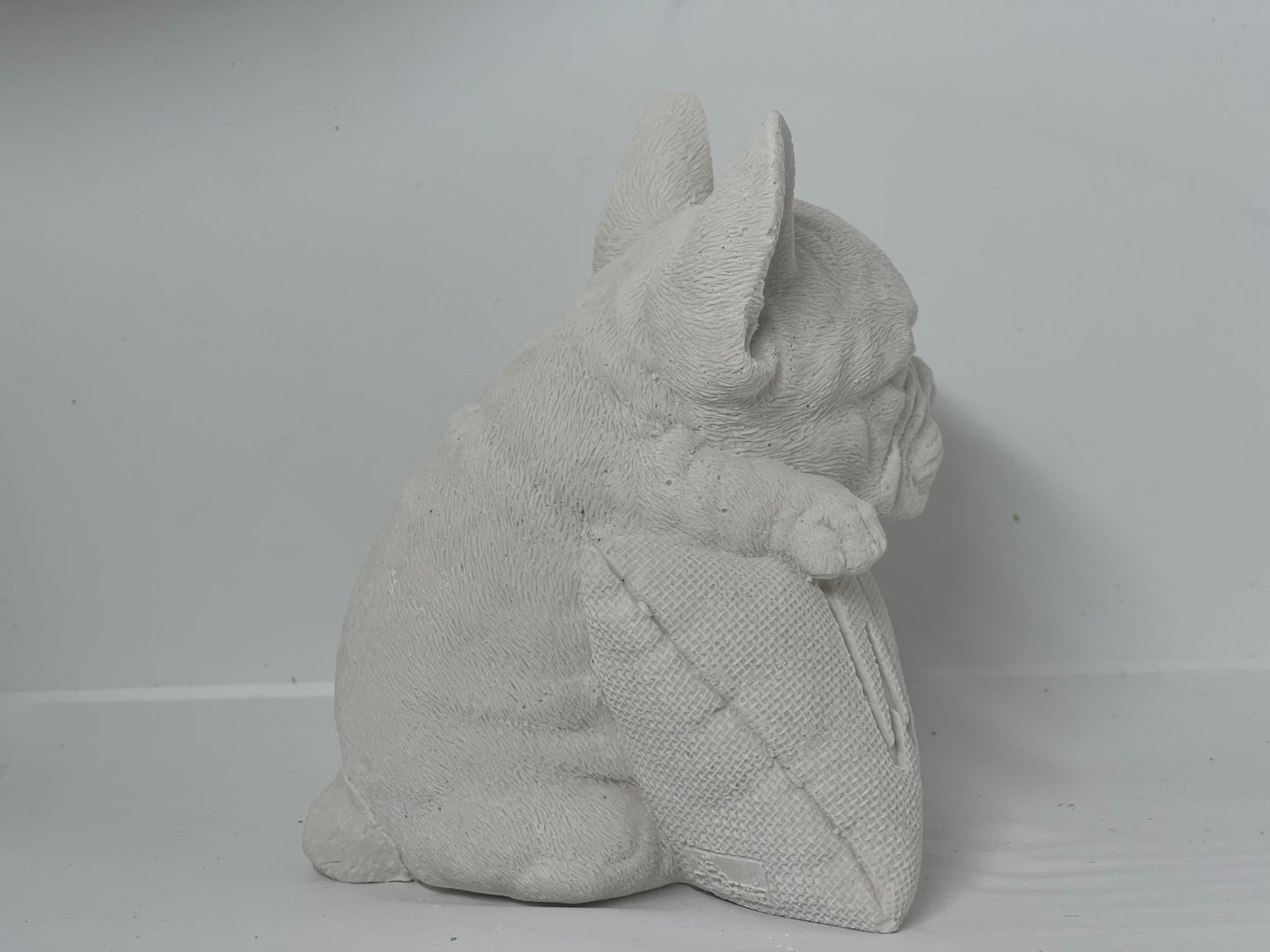 Französische Bulldogge Figur - Welcome einfarbig #32