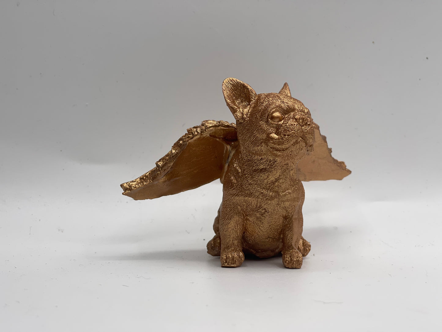 Französische Bulldogge Figur mit Flügeln #36