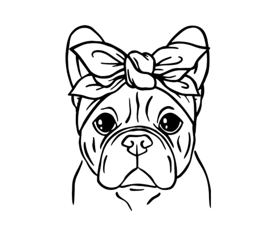 Französische Bulldogge Türschild / Dekoschild nach Wunsch - Holz