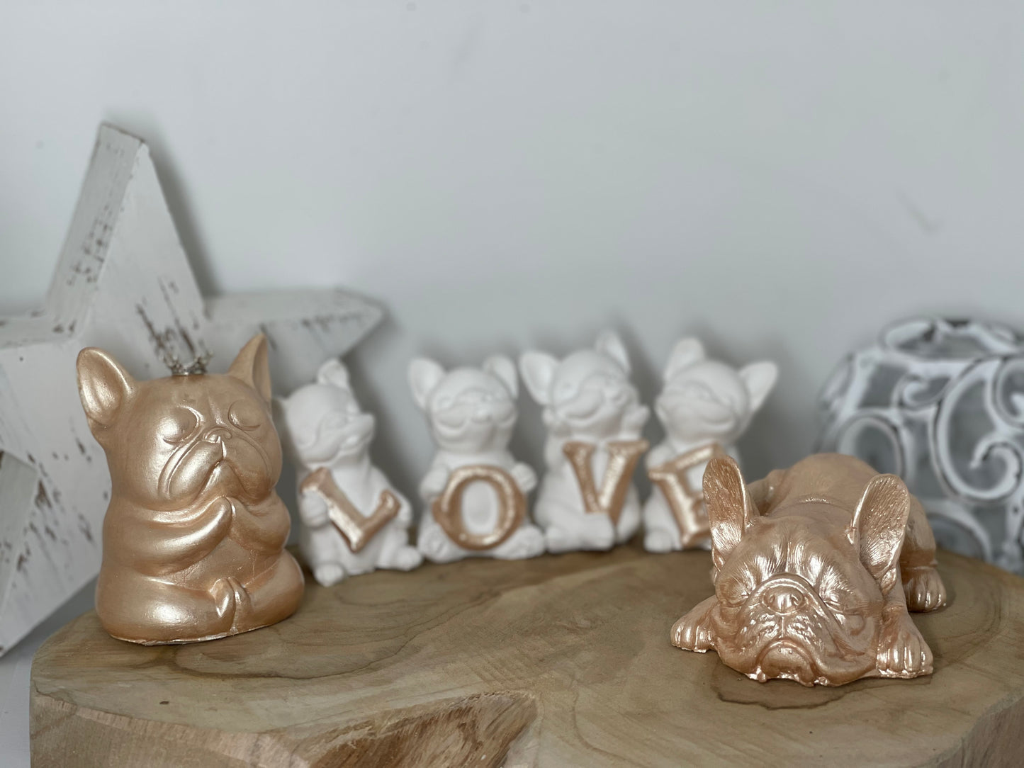 Französische Bulldogge Figuren Set #41
