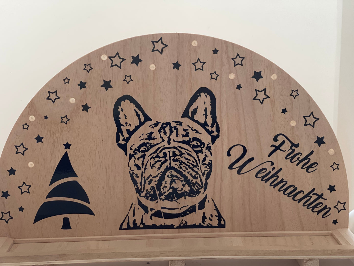 Lichterbogen Holz einfarbig
