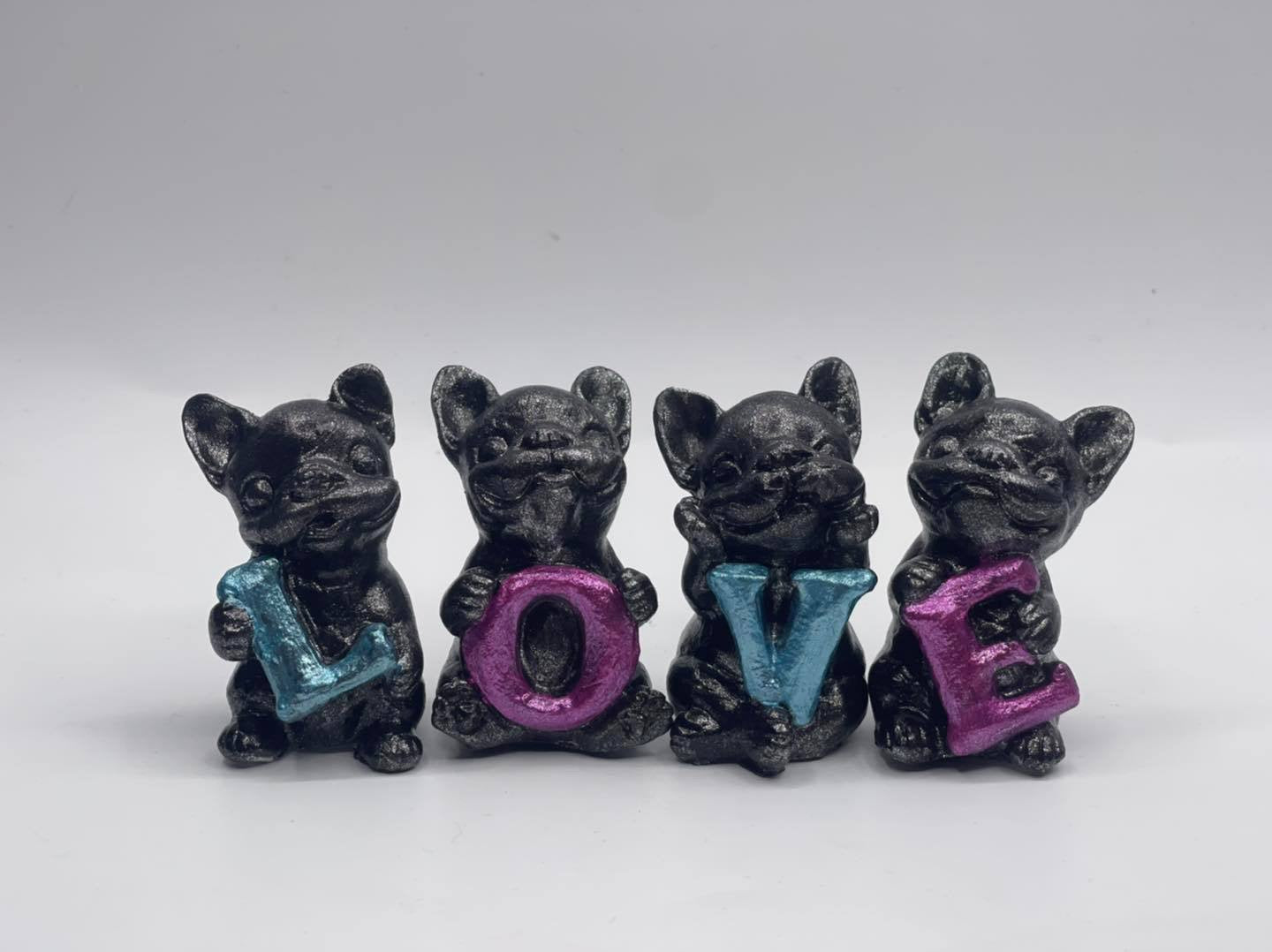 Französische Bulldogge Figur - Love #32