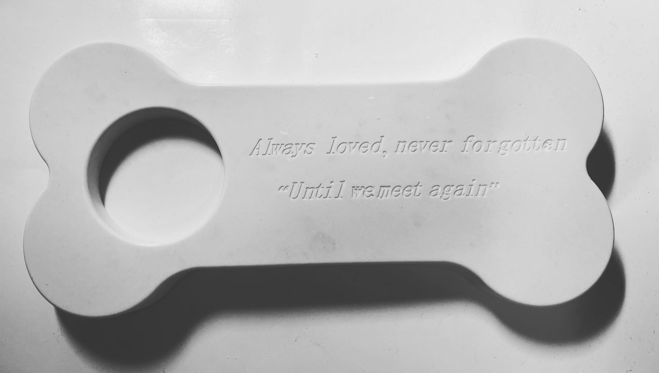 Teelichthalter Gedenktafel mit Spruch - Erinnerung