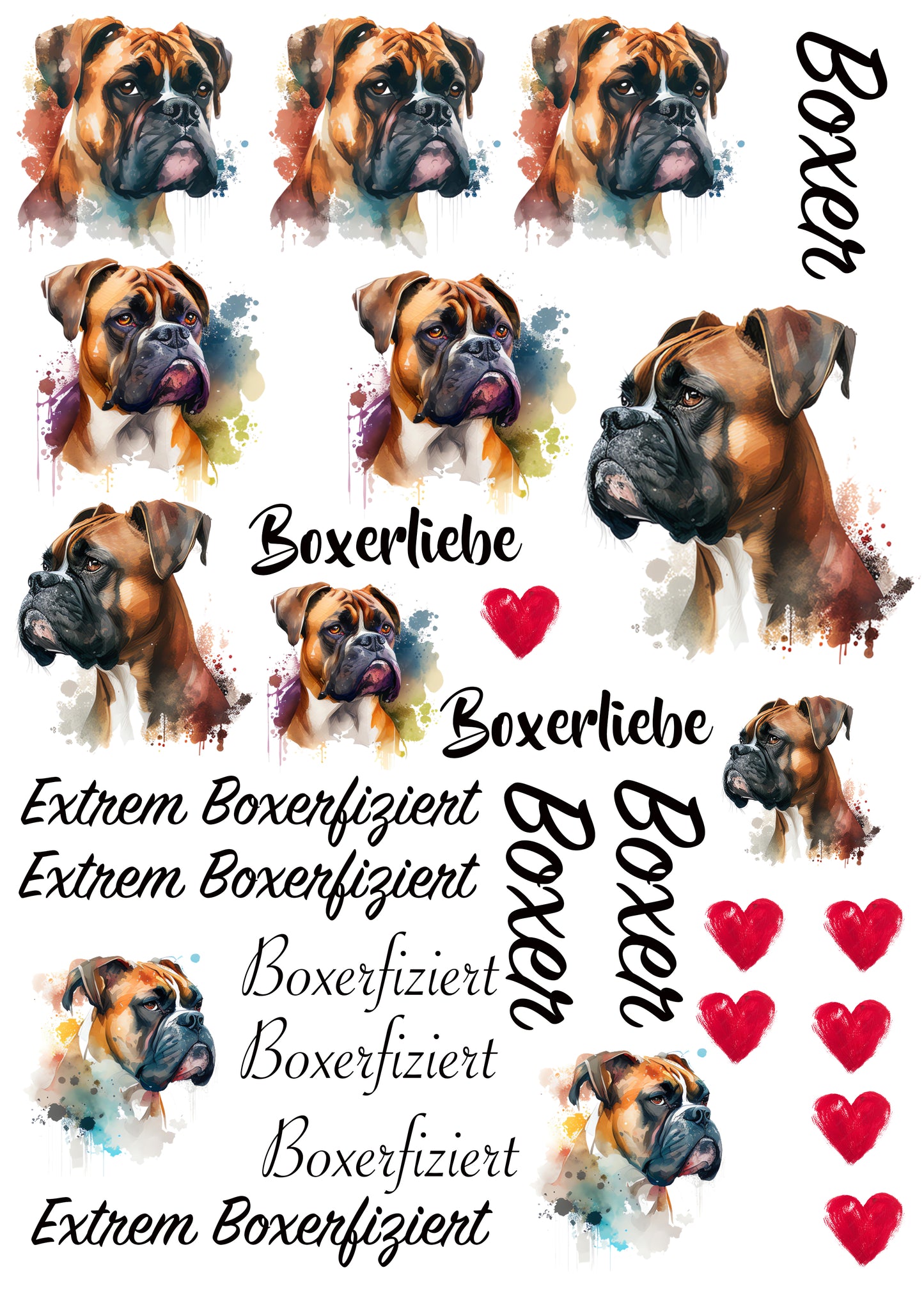 Boxer Wasserschiebefolie / Kerzentattoos #7
