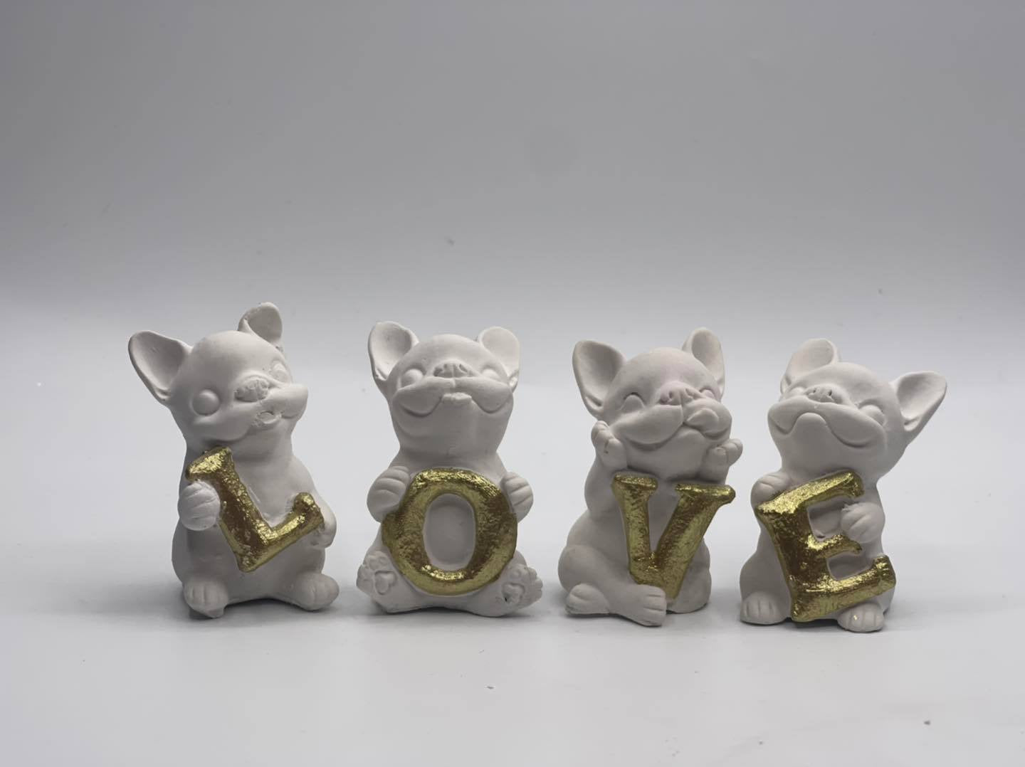 Französische Bulldogge Figur - Love #32