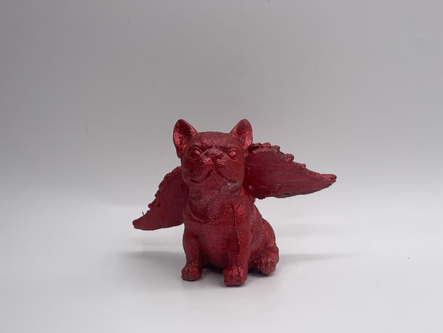 Französische Bulldogge Figur mit Flügeln #36