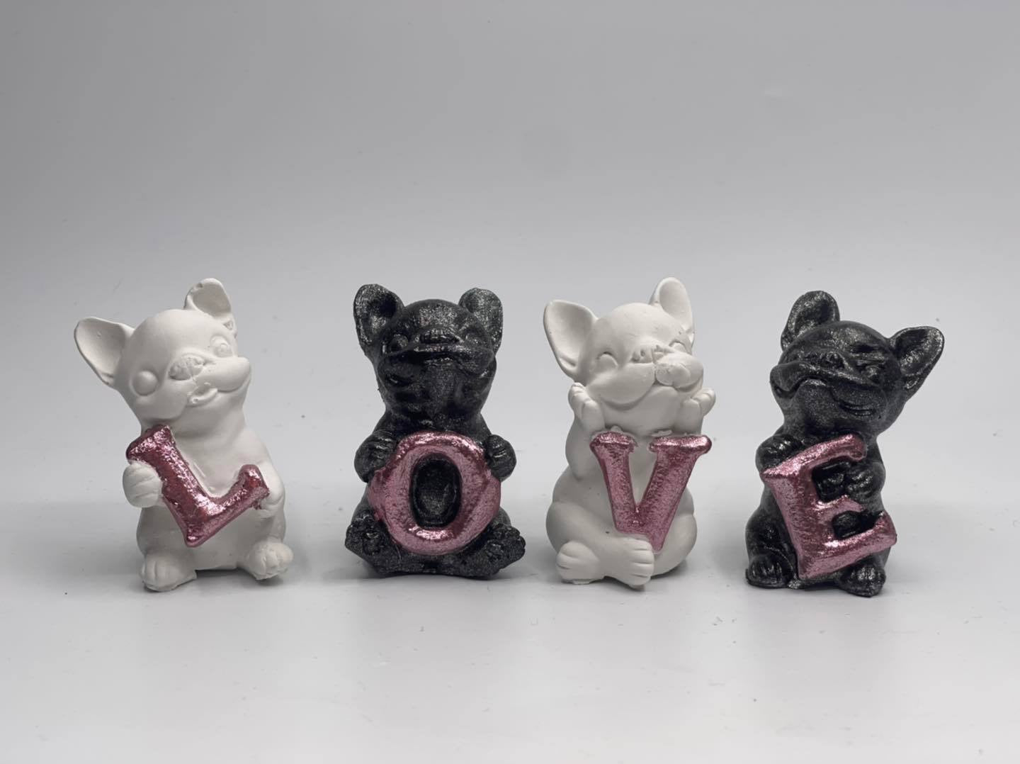 Französische Bulldogge Figur - Love #32