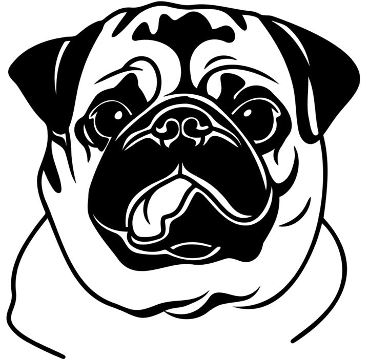 Mops Autoaufkleber #35