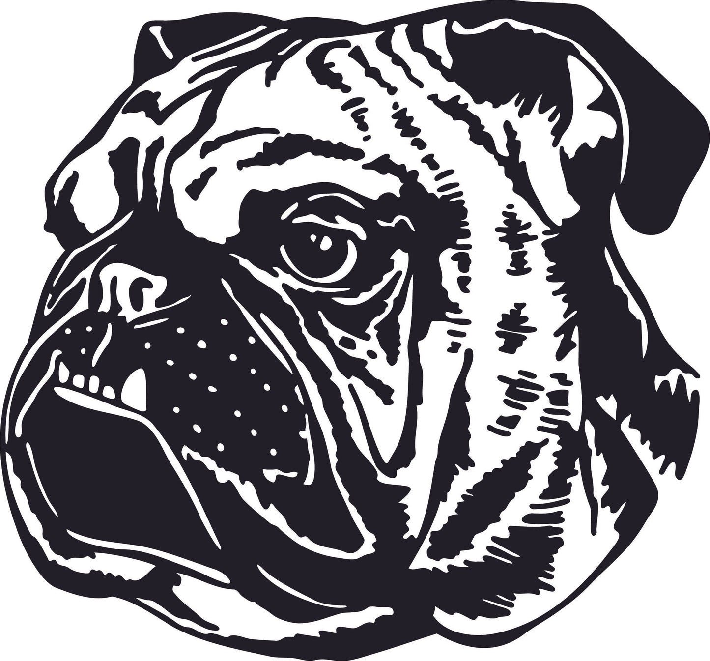 Englische Bulldogge Autoaufkleber #46