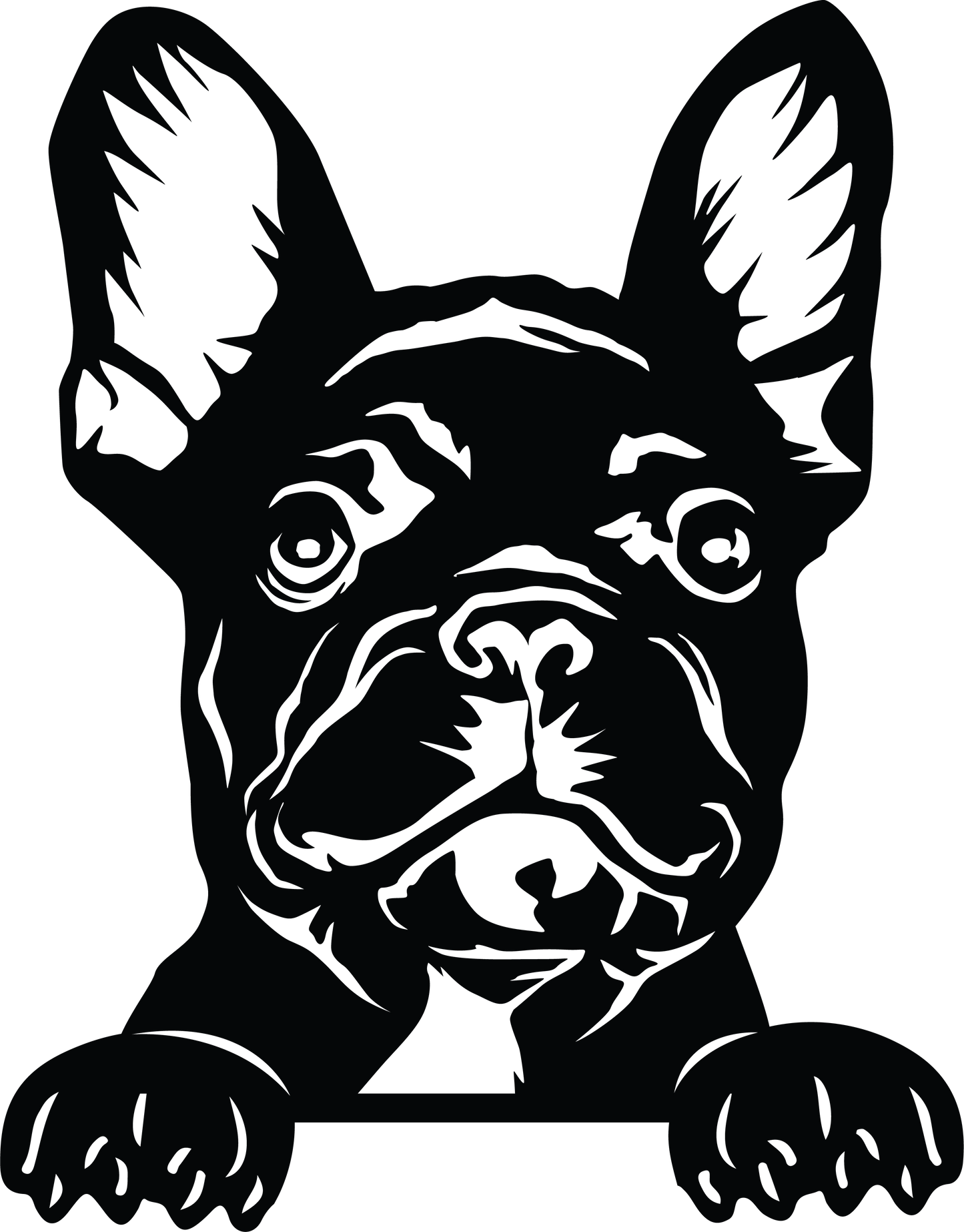 Französische Bulldogge Autoaufkleber #211
