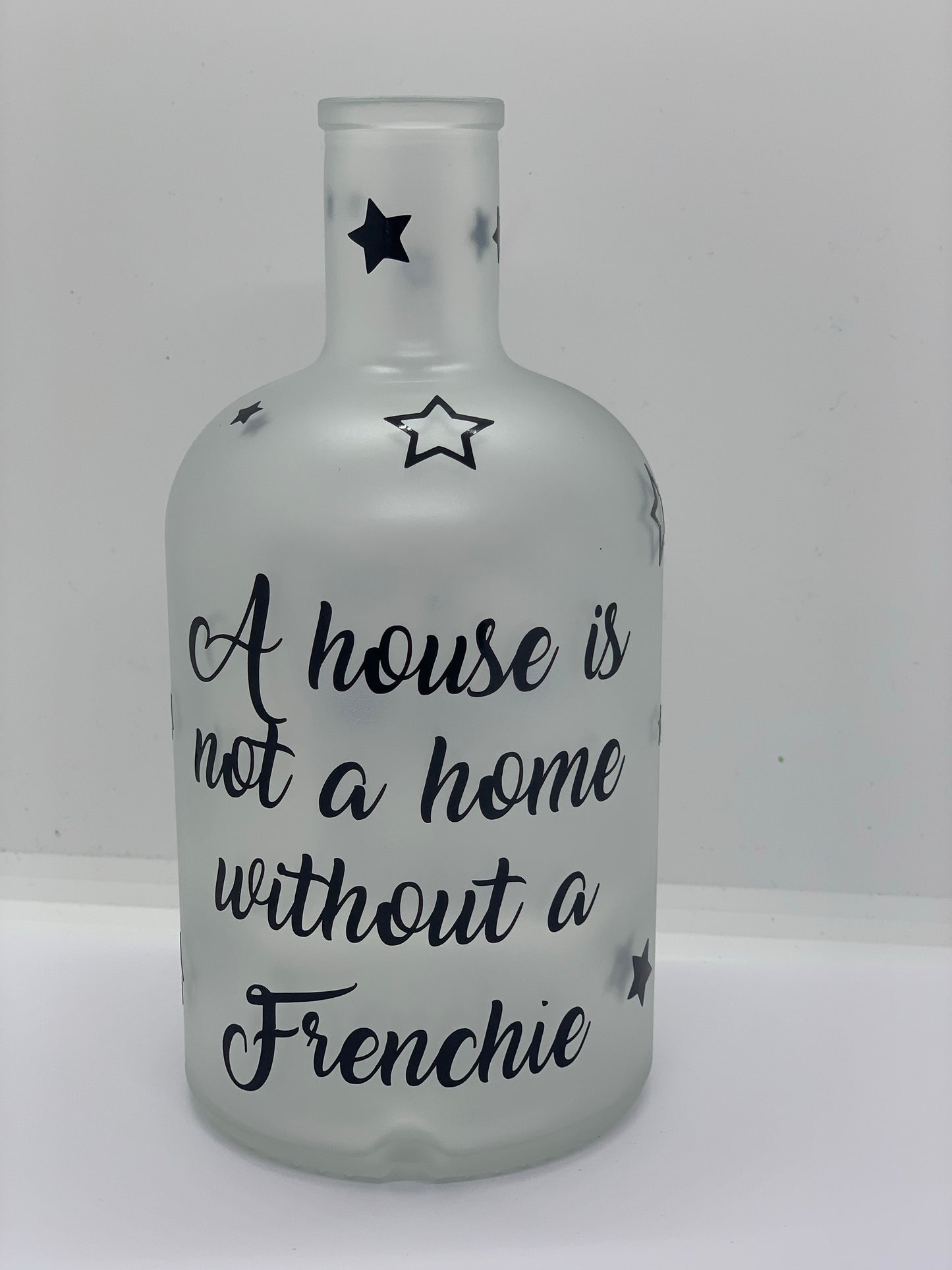 Beleuchtete Dekoflasche Französische Bulldogge #2