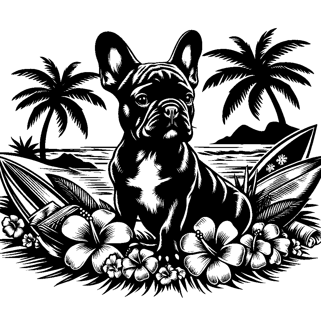 Französische Bulldogge Autoaufkleber #394