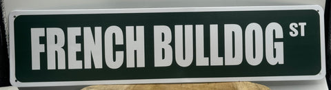 Französische Bulldogge Türschild / Dekoschild / Blechschild - Sale