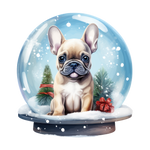 Französische Bulldogge Bügelbild Weihnachten #81