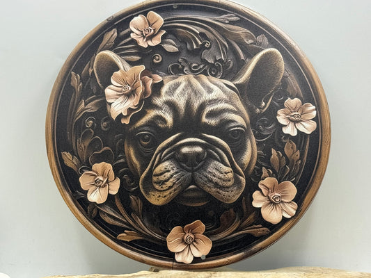 Französische Bulldogge Türschild / Dekoschild / Blechschild #78