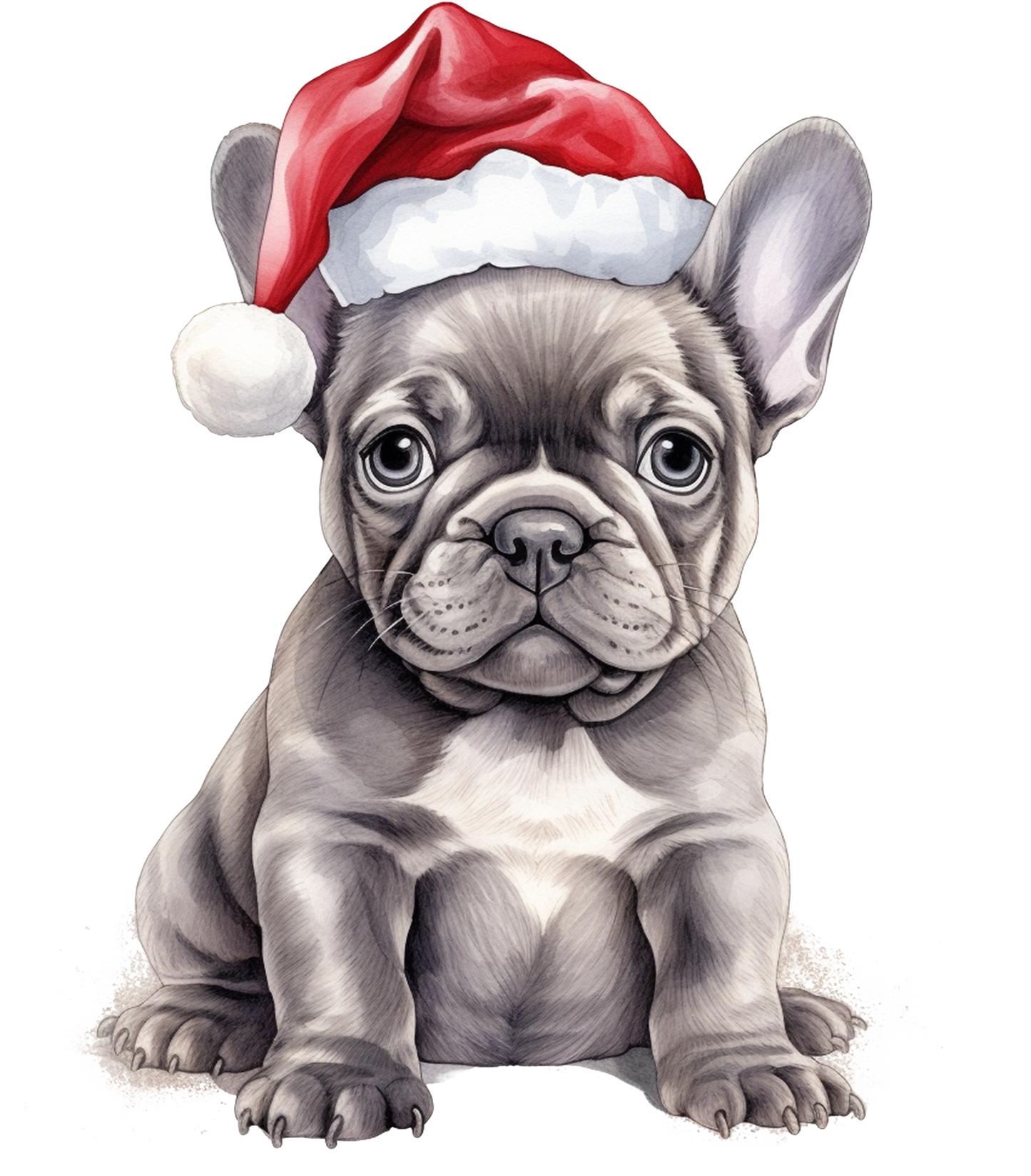 Französische Bulldogge Bügelbild Weihnachten #53