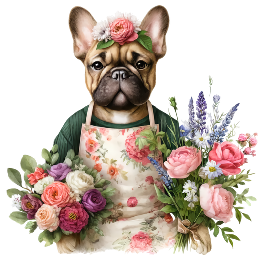 Französische Bulldogge Bügelbild Fiktiv #56