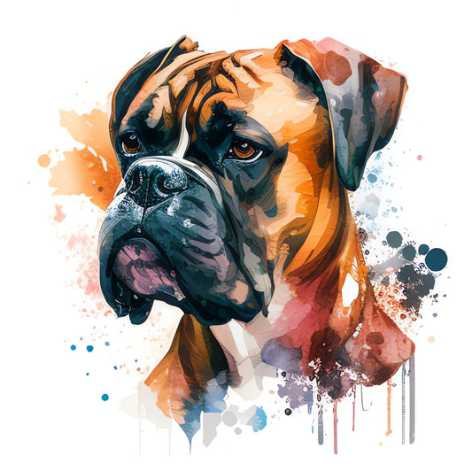 Boxer Bügelbild #12