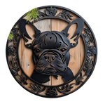 Französische Bulldogge Türschild / Dekoschild / Blechschild