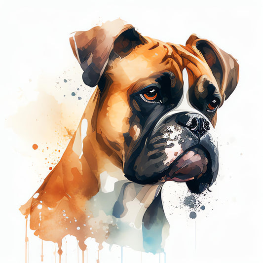 Boxer Bügelbild #13