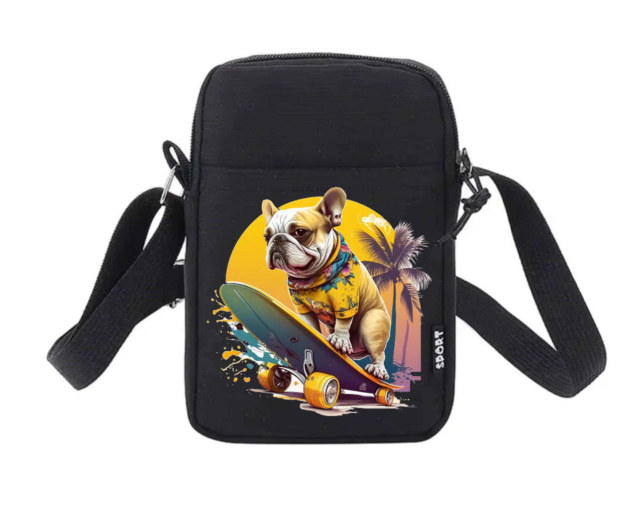 Französische Bulldogge Tasche / Umhängetasche fiktiv #1