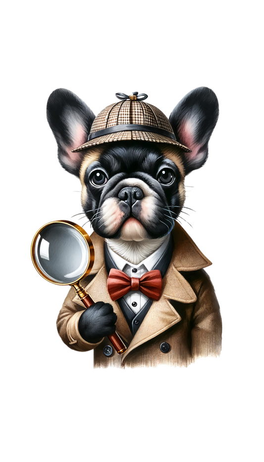 Französische Bulldogge Bügelbild Fiktiv #42