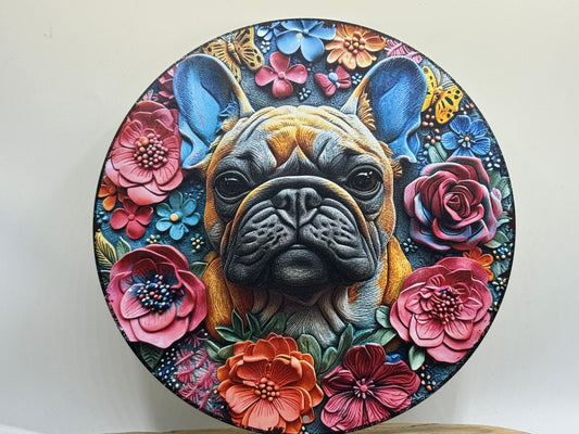 Französische Bulldogge Türschild / Dekoschild / Blechschild #115