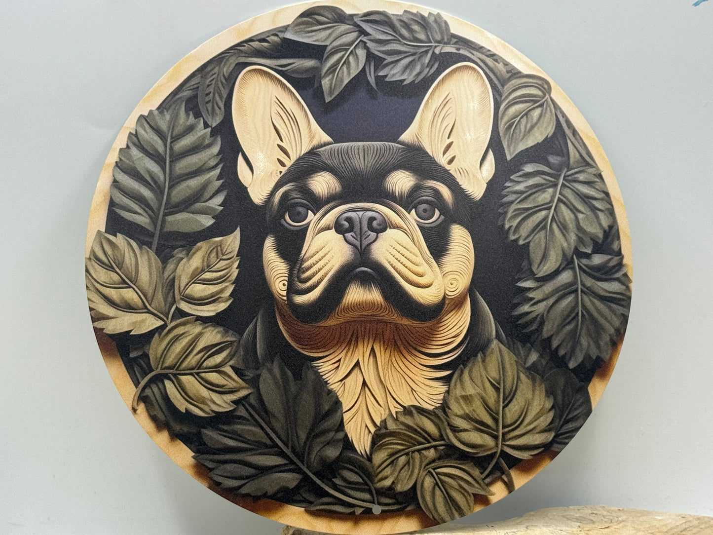 Französische Bulldogge Türschild / Dekoschild / Blechschild #89