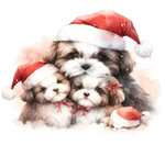 Shih Tzu Bügelbild Weihnachten #9