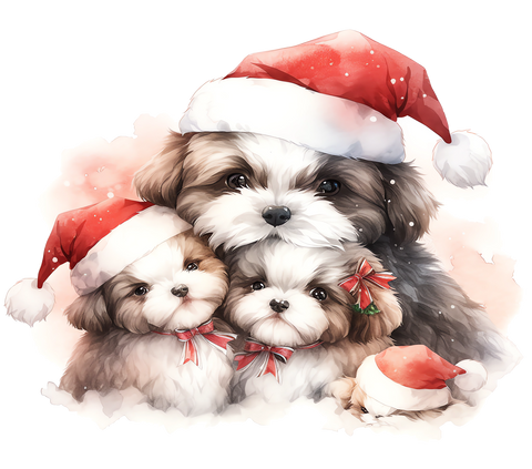 Shih Tzu Bügelbild Weihnachten #9