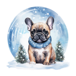 Französische Bulldogge Bügelbild Weihnachten #83