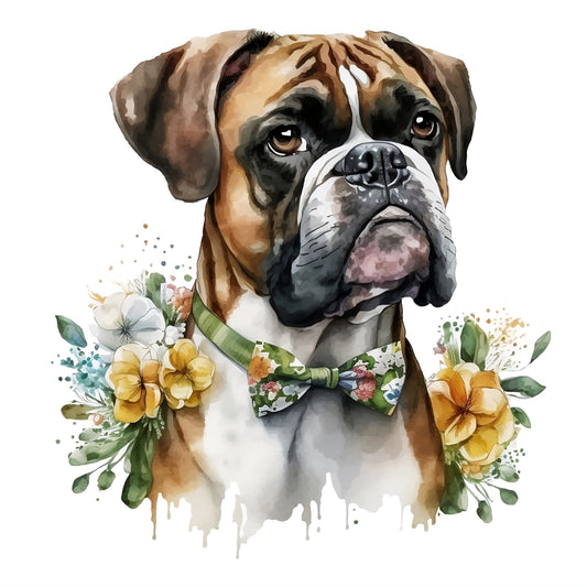 Boxer Bügelbild #2