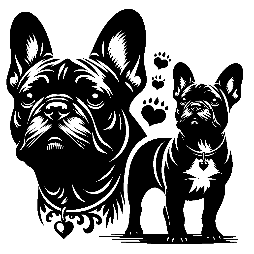 Französische Bulldogge Autoaufkleber #414