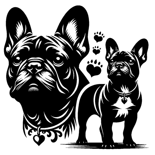 Französische Bulldogge Autoaufkleber #414