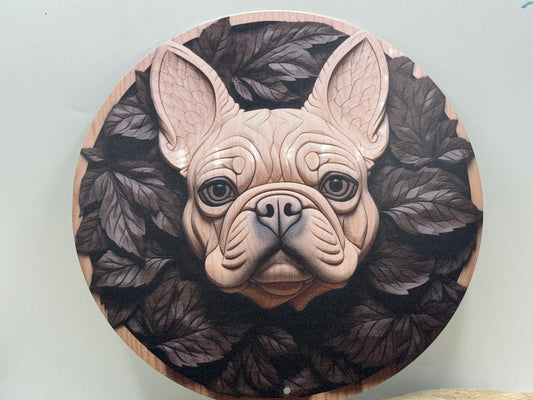 Französische Bulldogge Türschild / Dekoschild / Blechschild #76