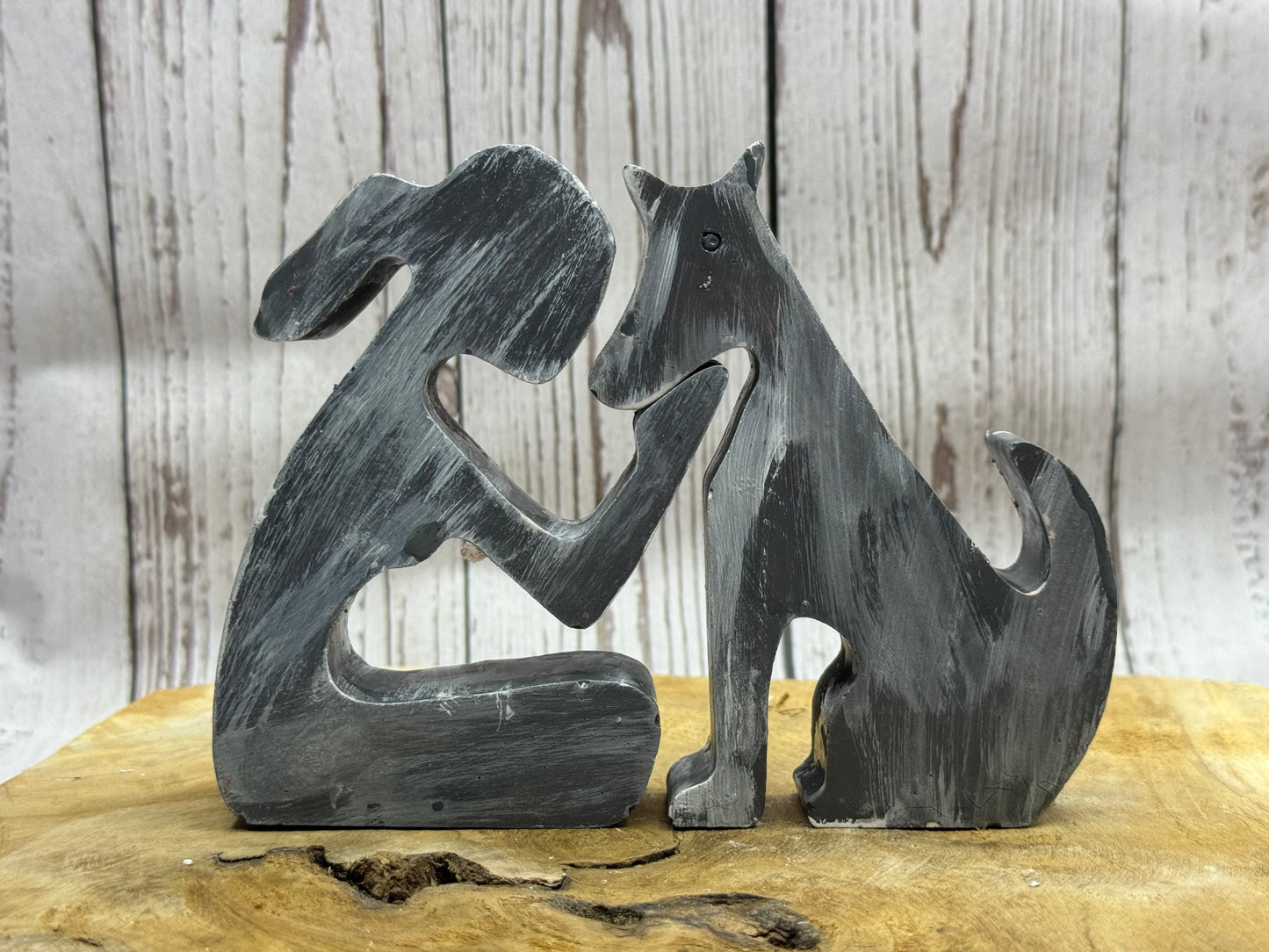 Frauchen Hund Figur sofort #1